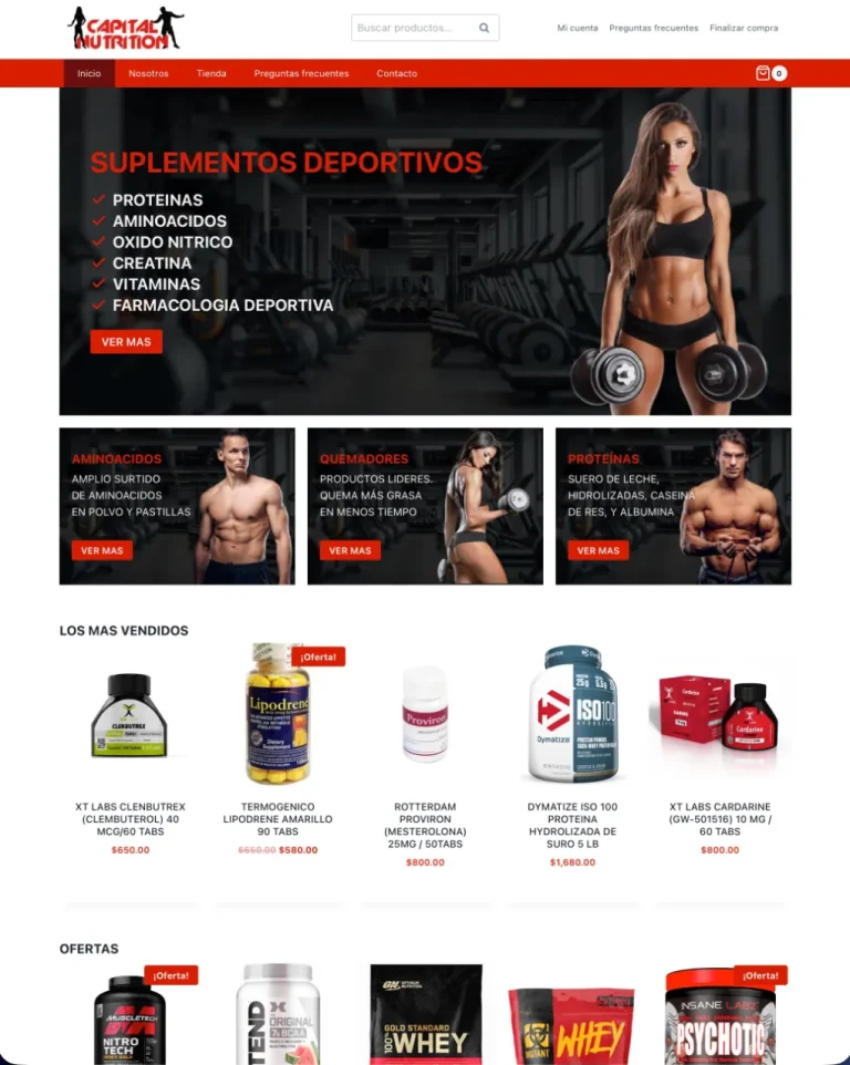 Caso de éxito: suplementoscapital.com.mx, tienda en línea de suplementos deportivos